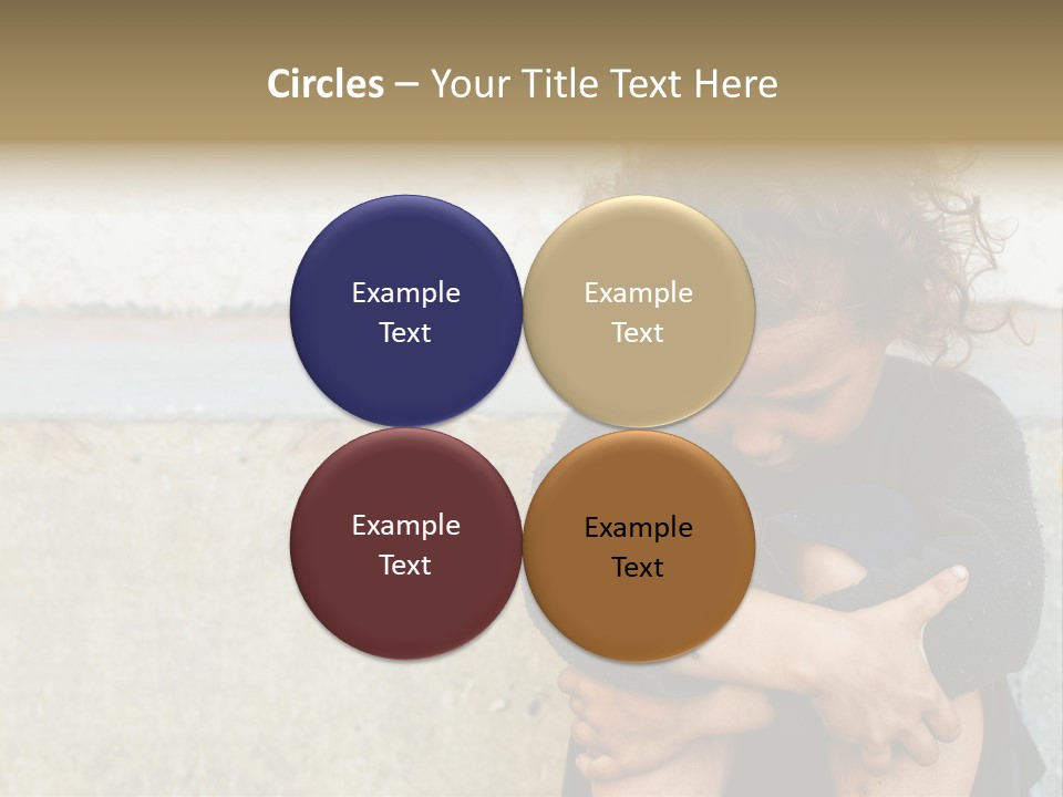 Girl Outdoor Homeless PowerPoint Template