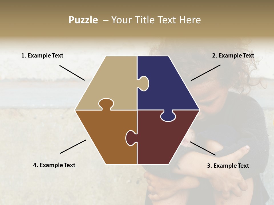 Girl Outdoor Homeless PowerPoint Template