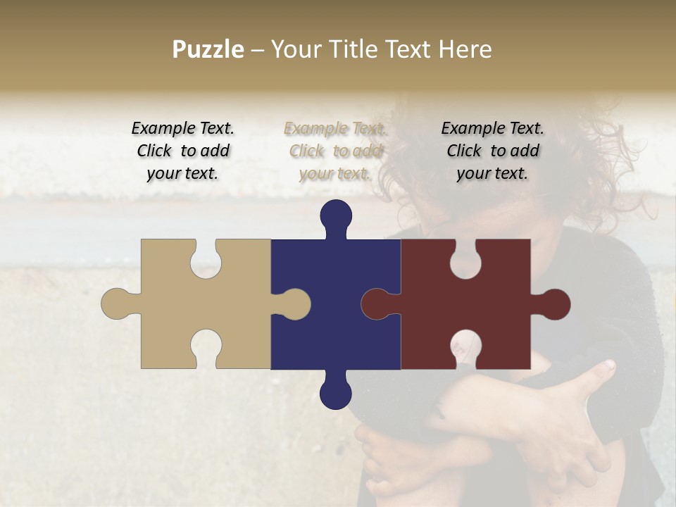 Girl Outdoor Homeless PowerPoint Template