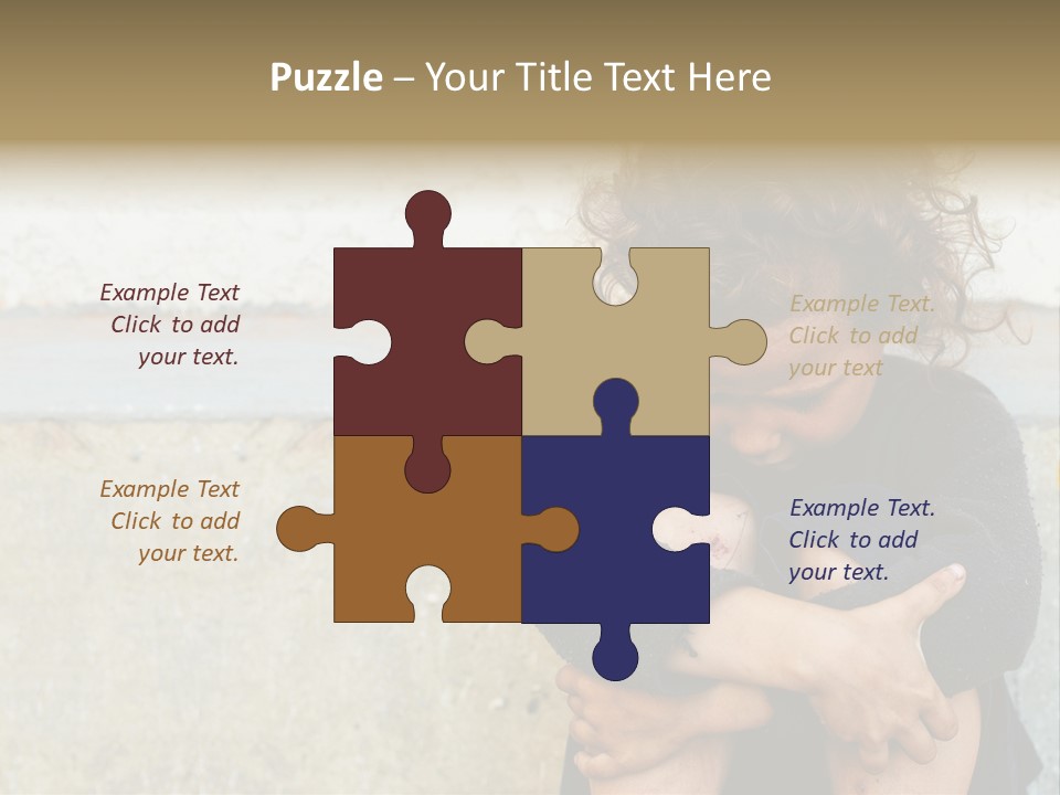 Girl Outdoor Homeless PowerPoint Template