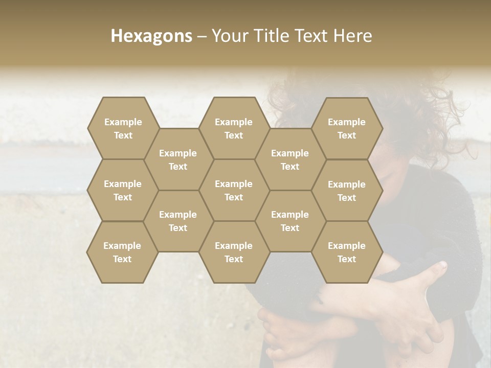 Girl Outdoor Homeless PowerPoint Template