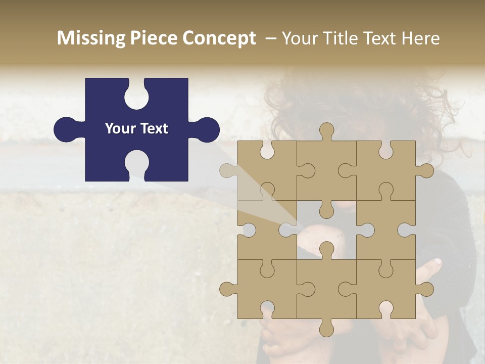 Girl Outdoor Homeless PowerPoint Template