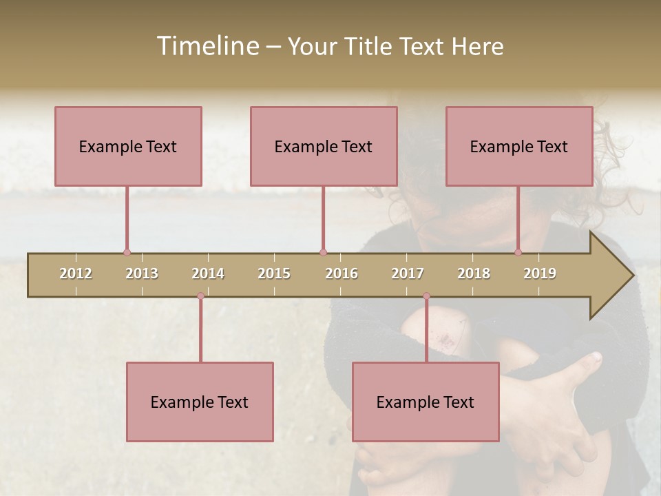 Girl Outdoor Homeless PowerPoint Template