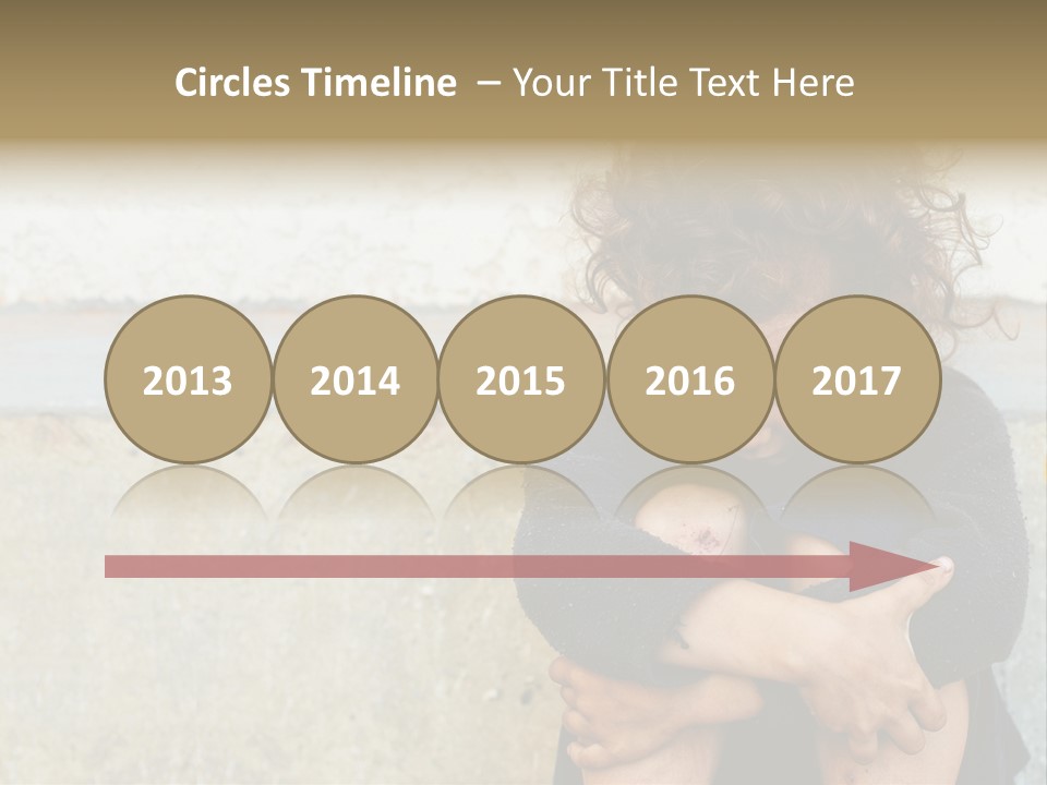 Girl Outdoor Homeless PowerPoint Template