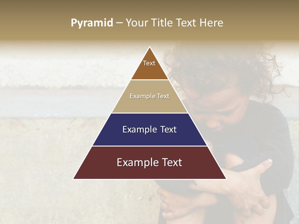 Girl Outdoor Homeless PowerPoint Template