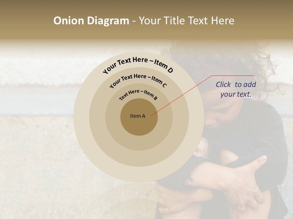 Girl Outdoor Homeless PowerPoint Template