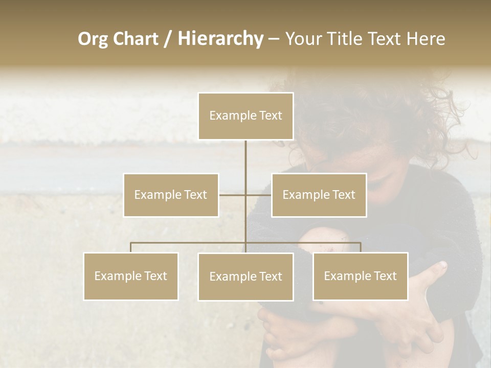 Girl Outdoor Homeless PowerPoint Template