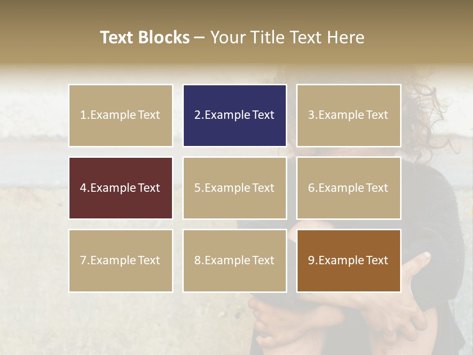 Girl Outdoor Homeless PowerPoint Template