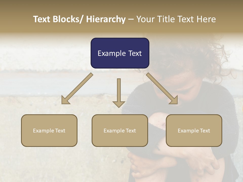 Girl Outdoor Homeless PowerPoint Template