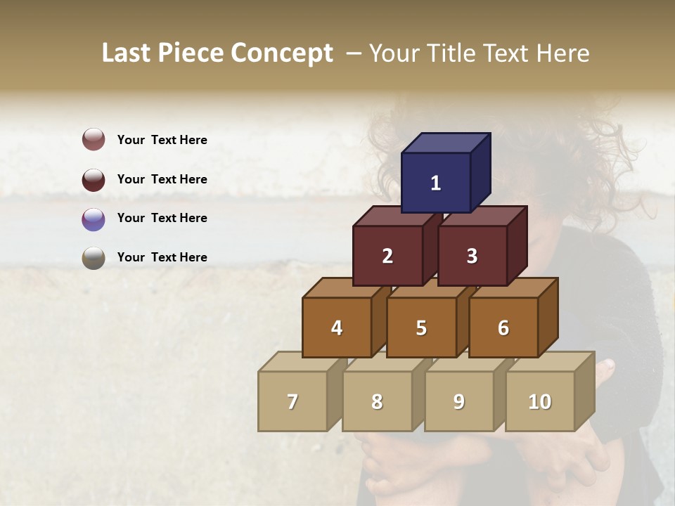 Girl Outdoor Homeless PowerPoint Template