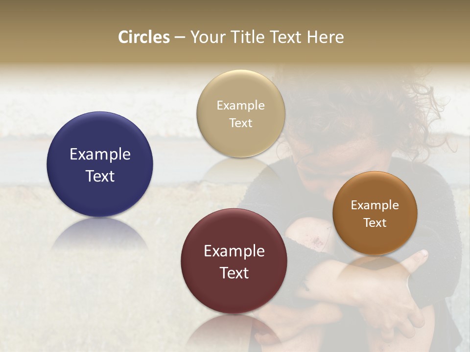 Girl Outdoor Homeless PowerPoint Template