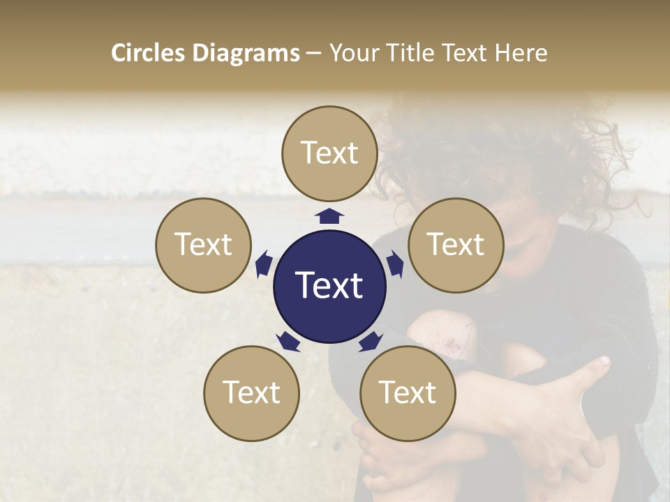 Girl Outdoor Homeless PowerPoint Template