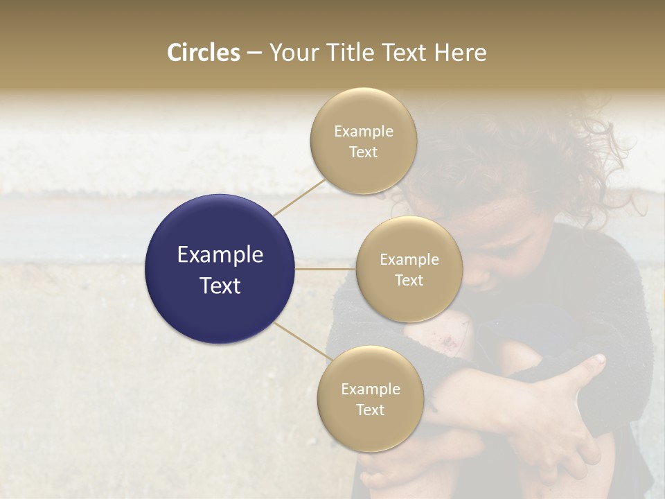 Girl Outdoor Homeless PowerPoint Template