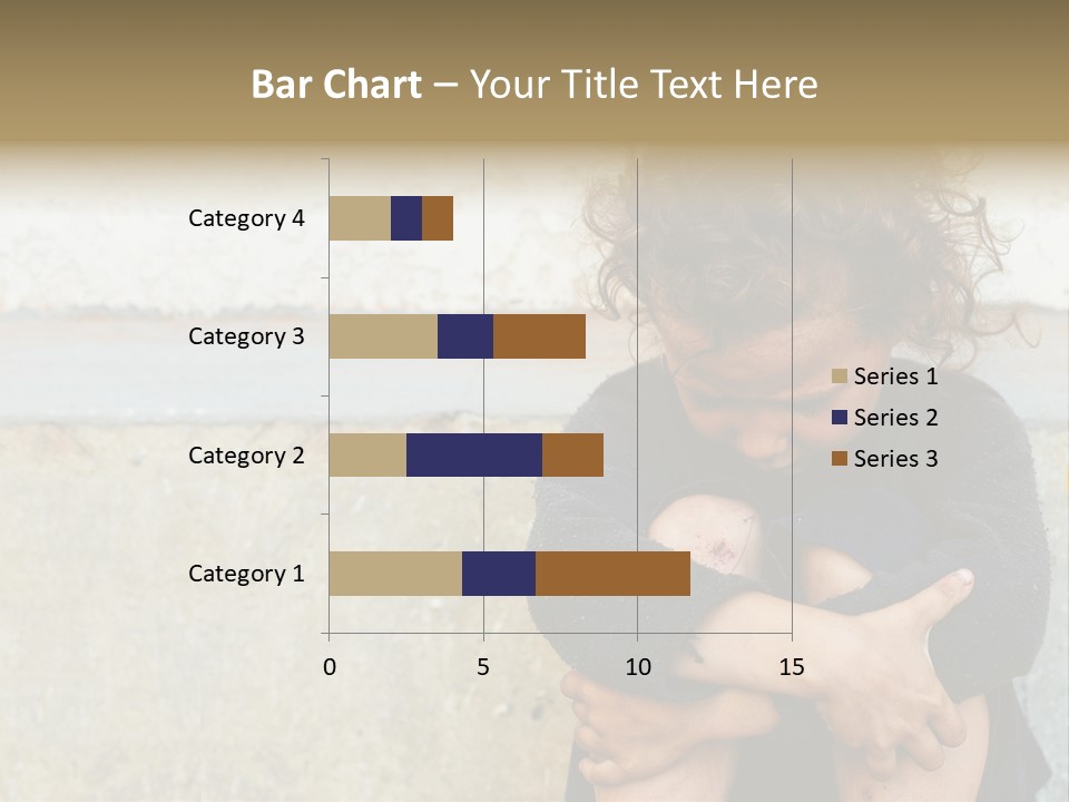 Girl Outdoor Homeless PowerPoint Template