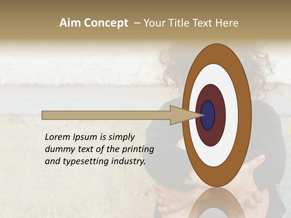 Girl Outdoor Homeless PowerPoint Template