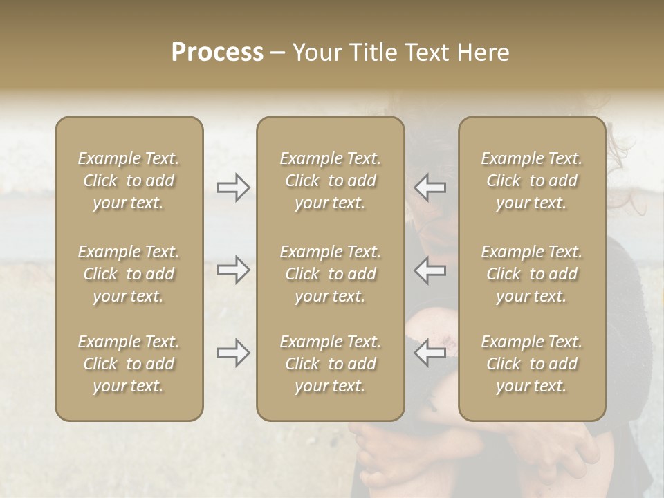 Girl Outdoor Homeless PowerPoint Template
