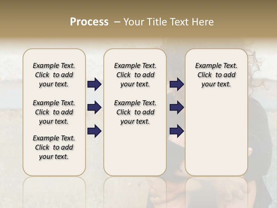 Girl Outdoor Homeless PowerPoint Template