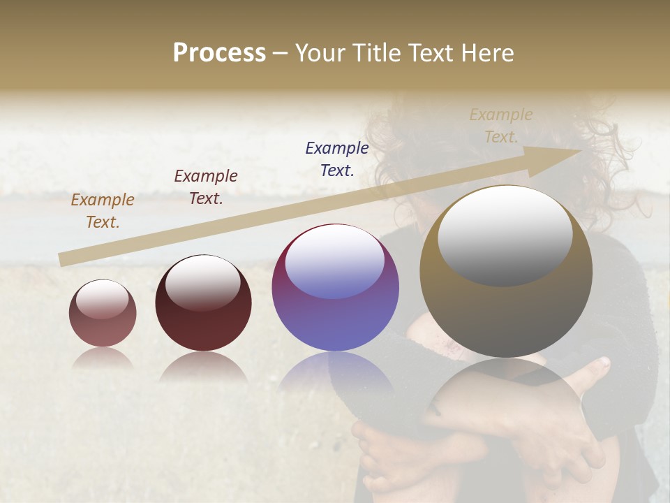 Girl Outdoor Homeless PowerPoint Template