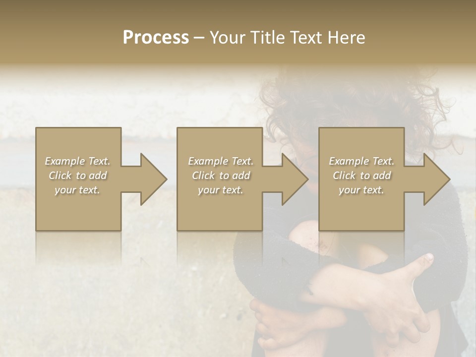 Girl Outdoor Homeless PowerPoint Template