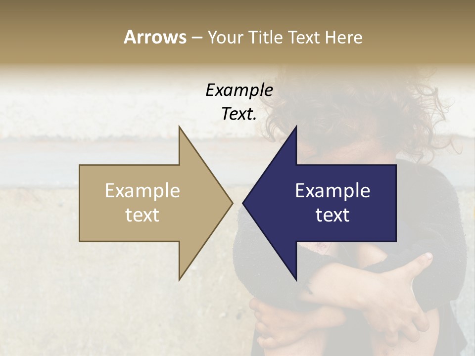 Girl Outdoor Homeless PowerPoint Template