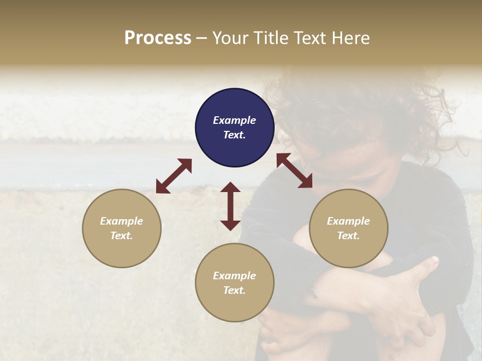 Girl Outdoor Homeless PowerPoint Template