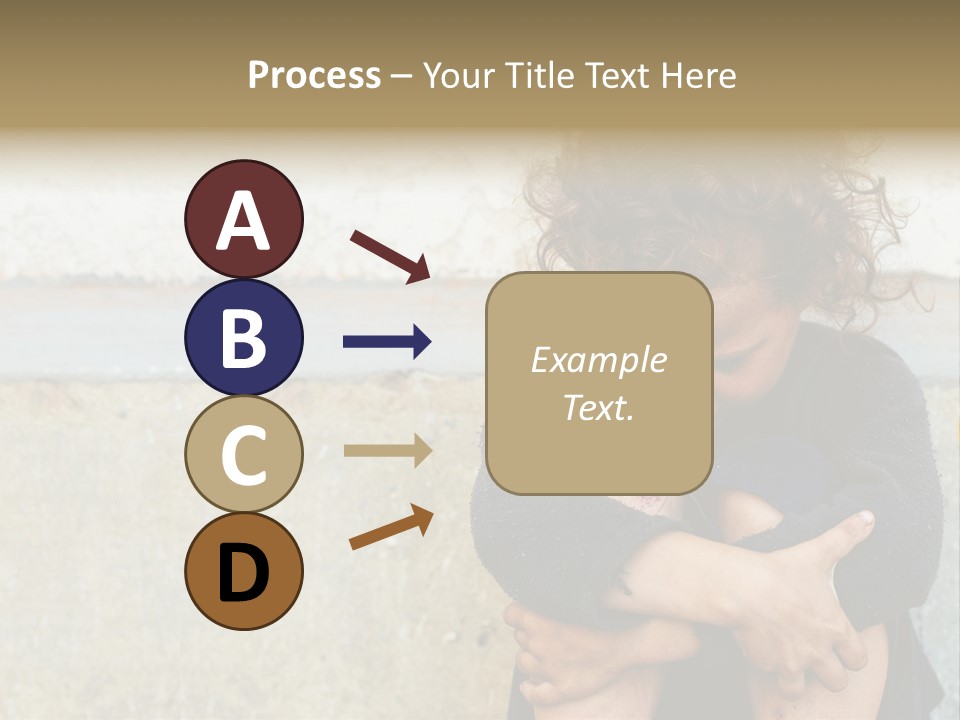 Girl Outdoor Homeless PowerPoint Template