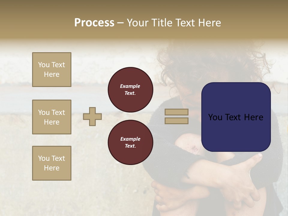 Girl Outdoor Homeless PowerPoint Template