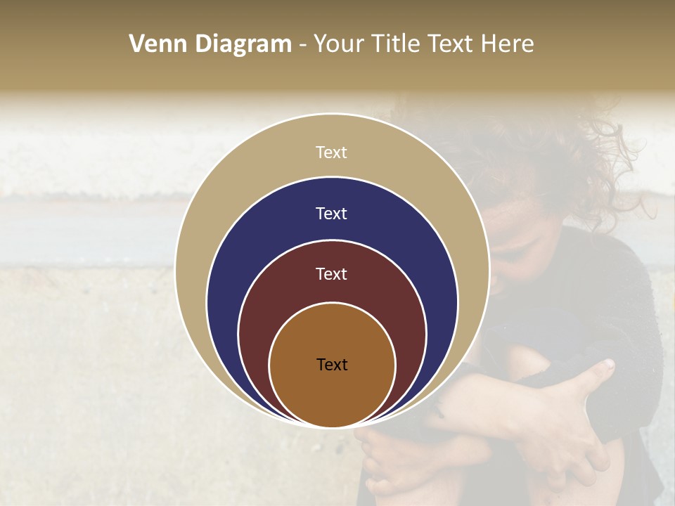 Girl Outdoor Homeless PowerPoint Template