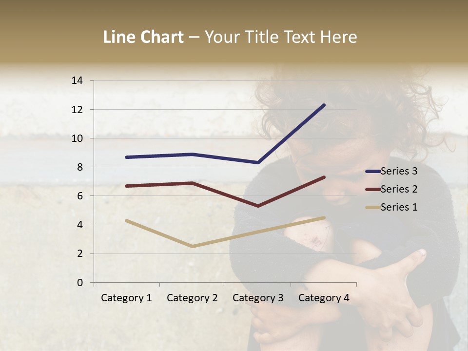 Girl Outdoor Homeless PowerPoint Template