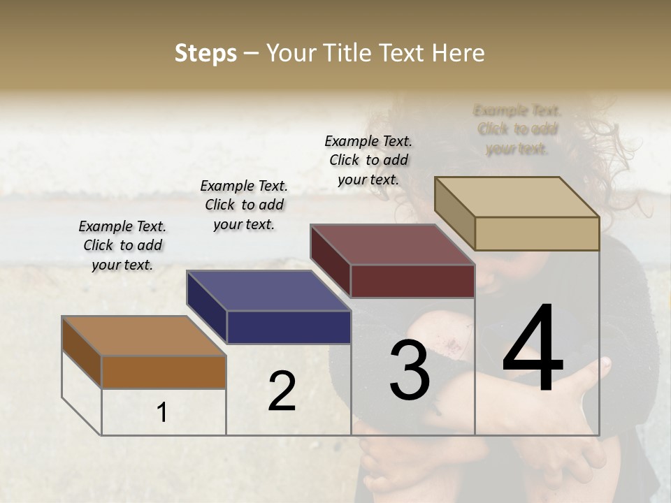 Girl Outdoor Homeless PowerPoint Template