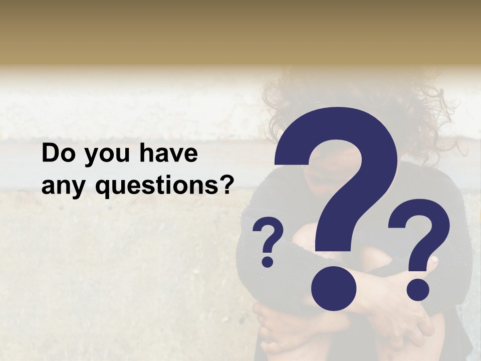 Girl Outdoor Homeless PowerPoint Template