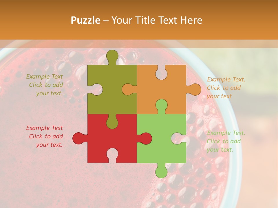 Health Calorie Kale PowerPoint Template