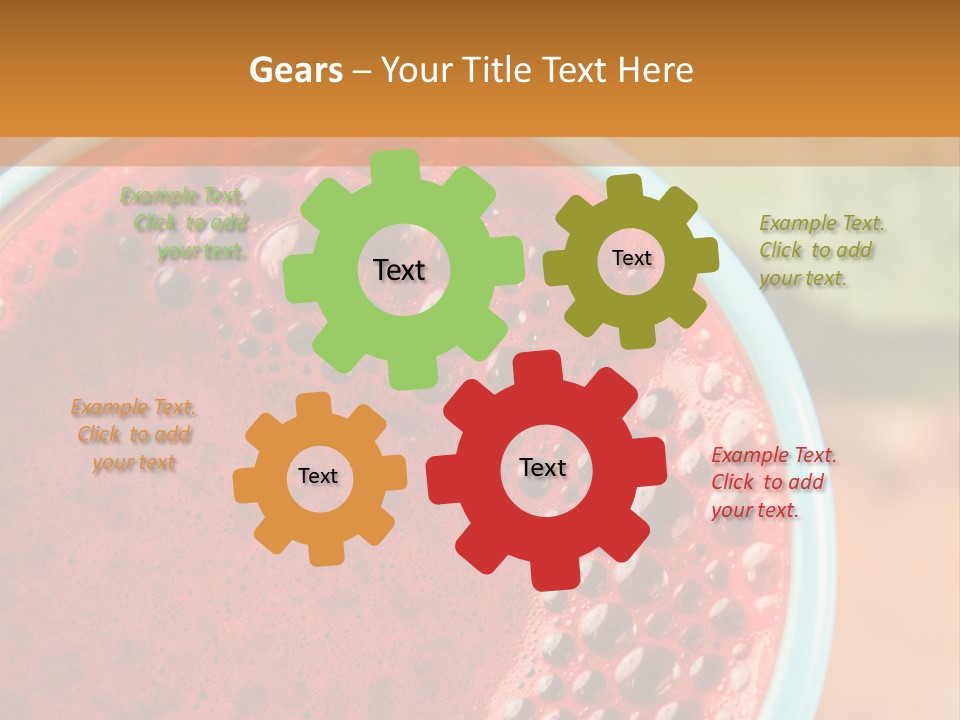 Health Calorie Kale PowerPoint Template