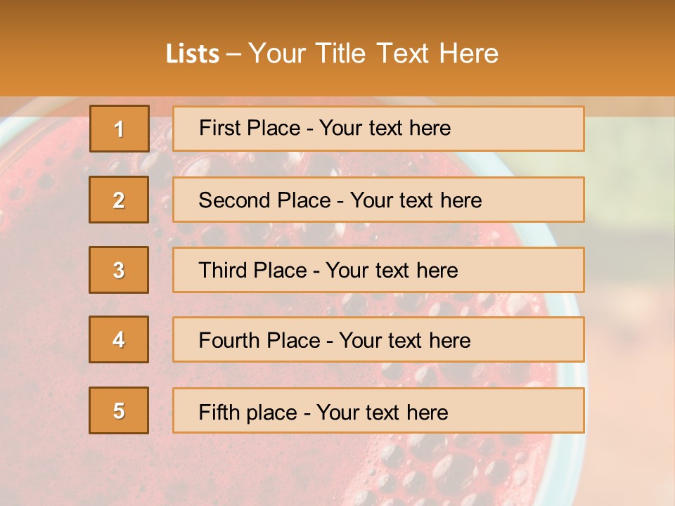 Health Calorie Kale PowerPoint Template