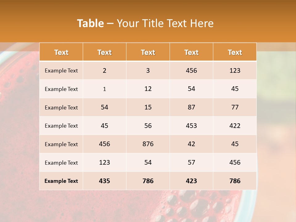 Health Calorie Kale PowerPoint Template