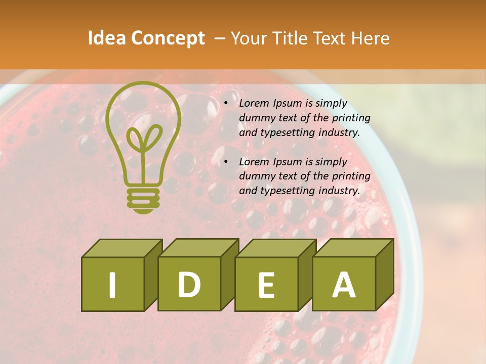 Health Calorie Kale PowerPoint Template