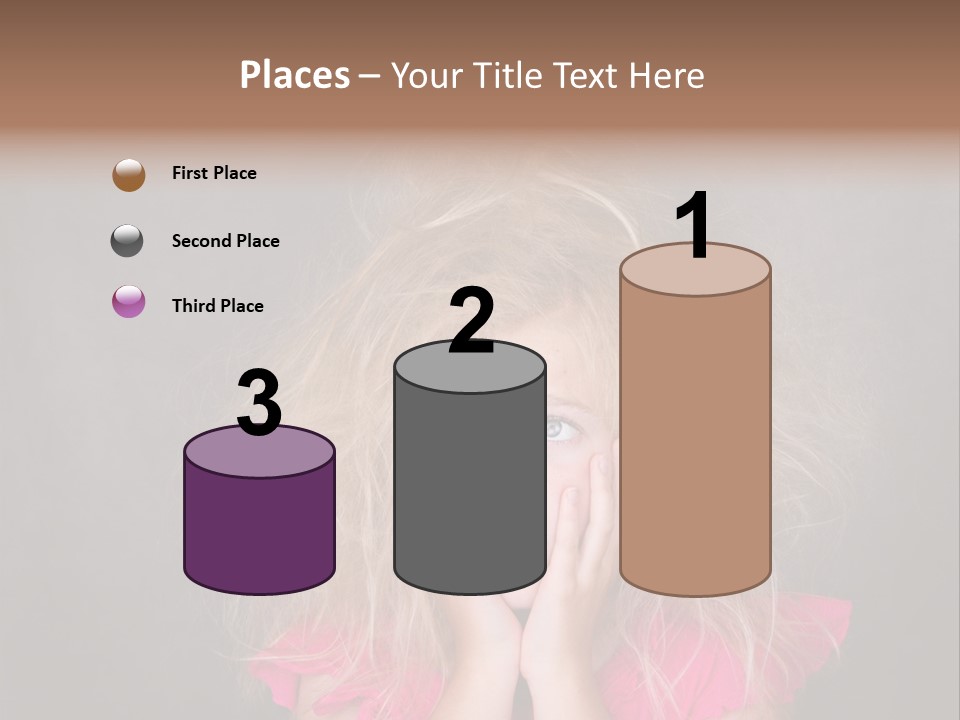 Smile Cute Crazy Hair PowerPoint Template