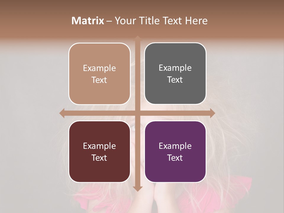 Smile Cute Crazy Hair PowerPoint Template