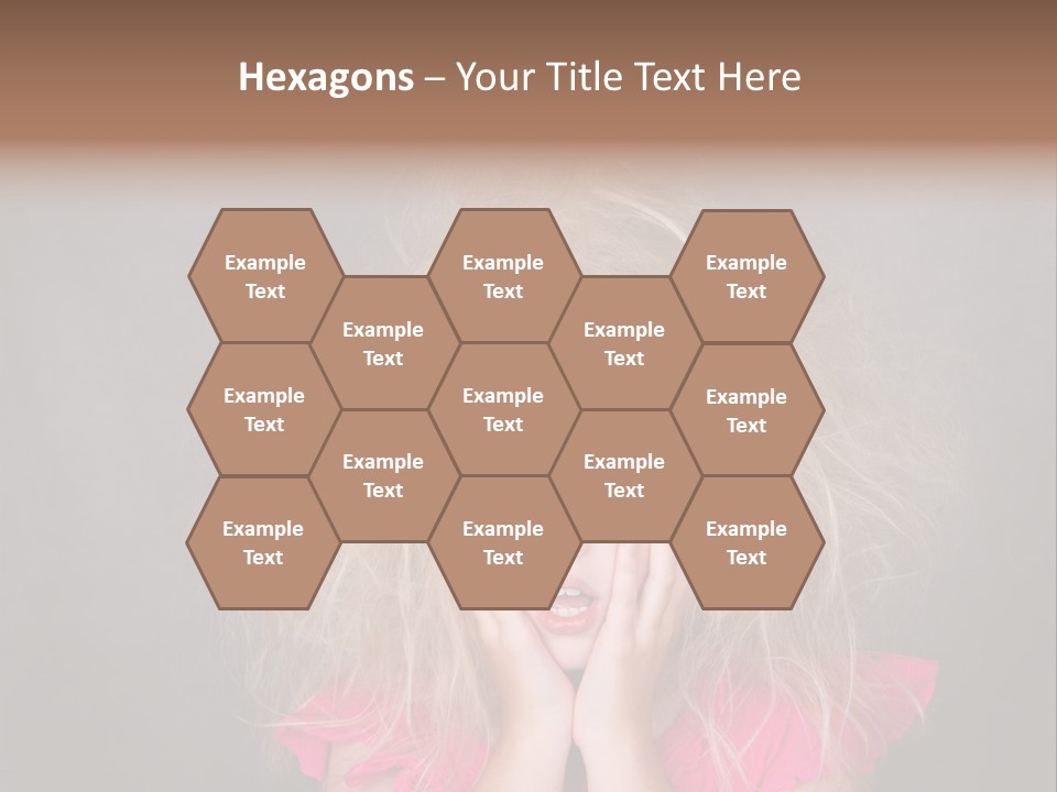 Smile Cute Crazy Hair PowerPoint Template