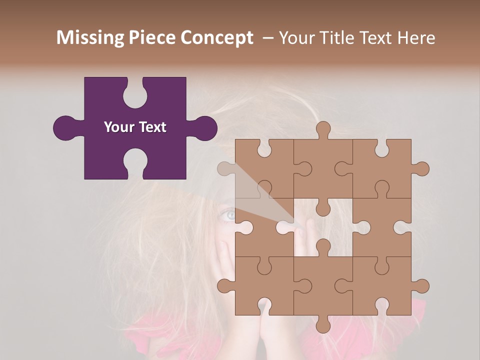 Smile Cute Crazy Hair PowerPoint Template