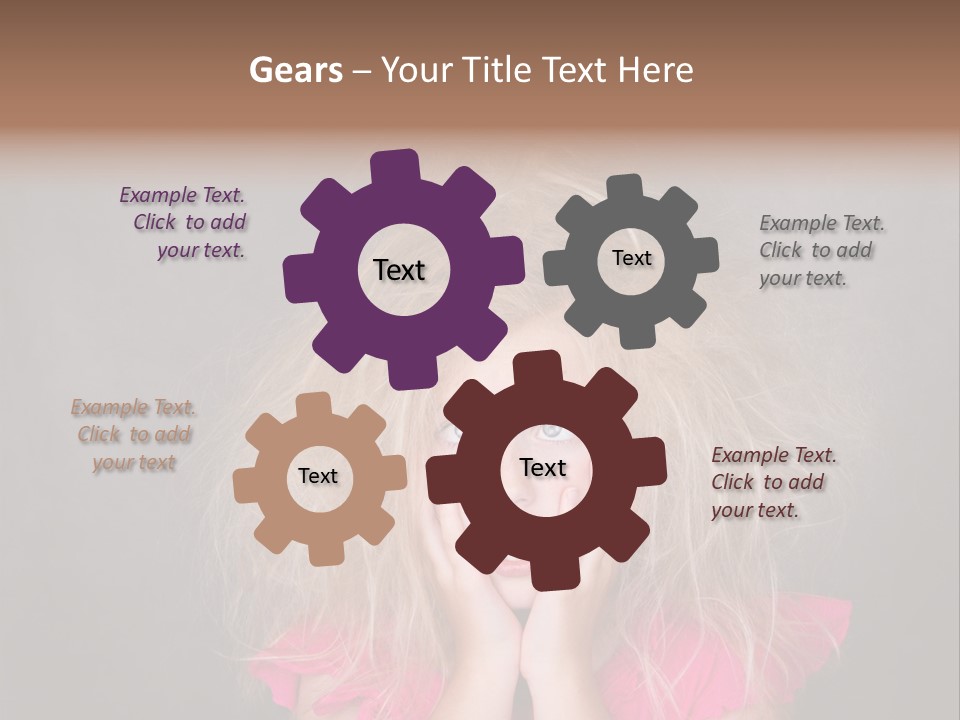 Smile Cute Crazy Hair PowerPoint Template