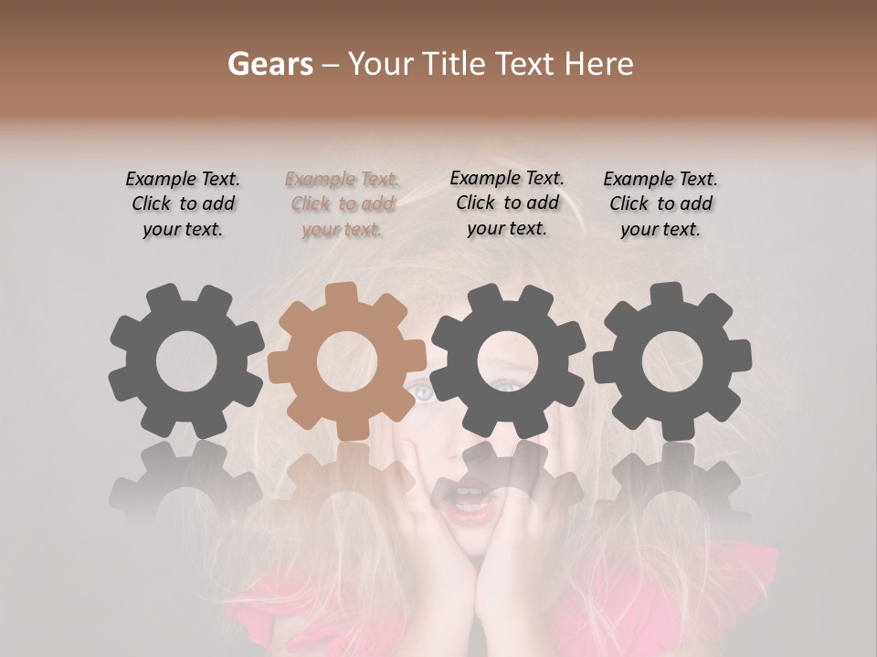 Smile Cute Crazy Hair PowerPoint Template