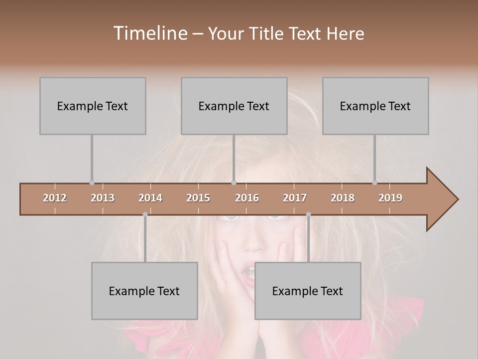 Smile Cute Crazy Hair PowerPoint Template
