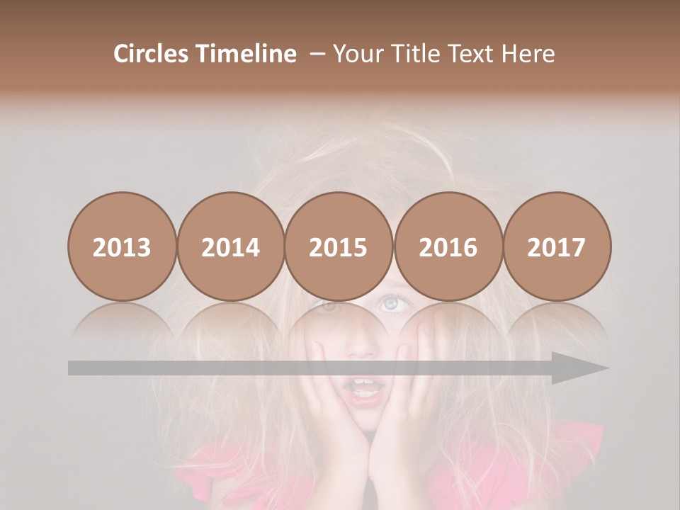 Smile Cute Crazy Hair PowerPoint Template