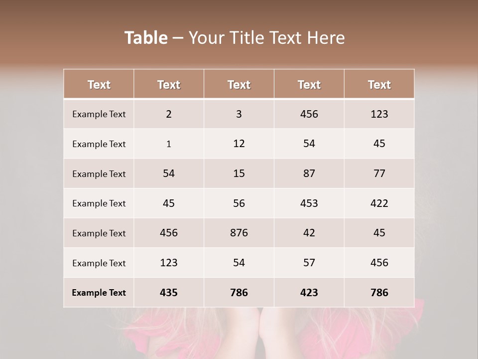 Smile Cute Crazy Hair PowerPoint Template