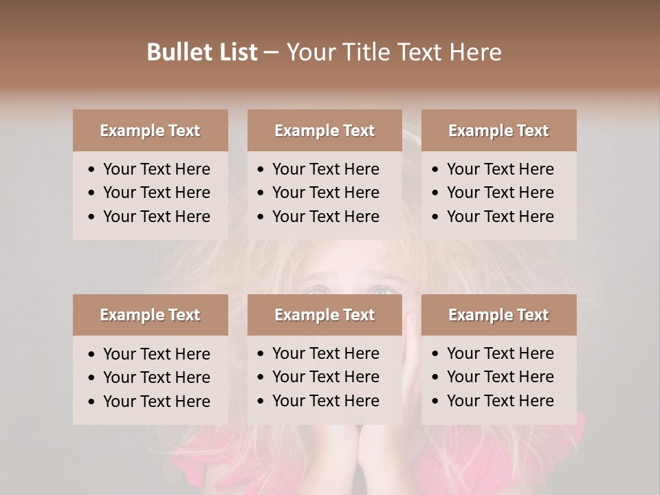 Smile Cute Crazy Hair PowerPoint Template