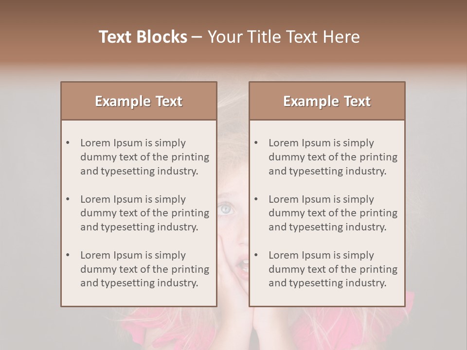 Smile Cute Crazy Hair PowerPoint Template