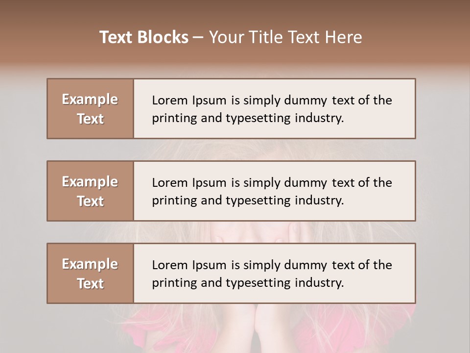Smile Cute Crazy Hair PowerPoint Template