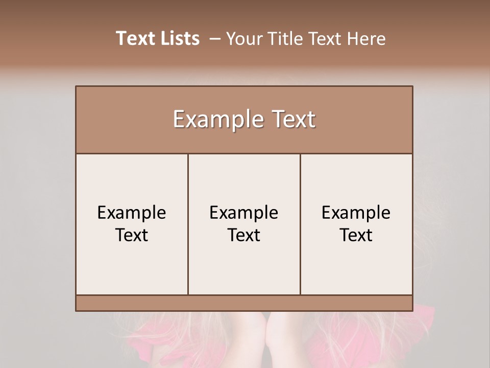Smile Cute Crazy Hair PowerPoint Template