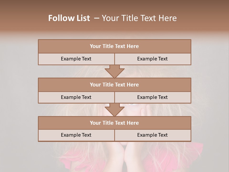 Smile Cute Crazy Hair PowerPoint Template